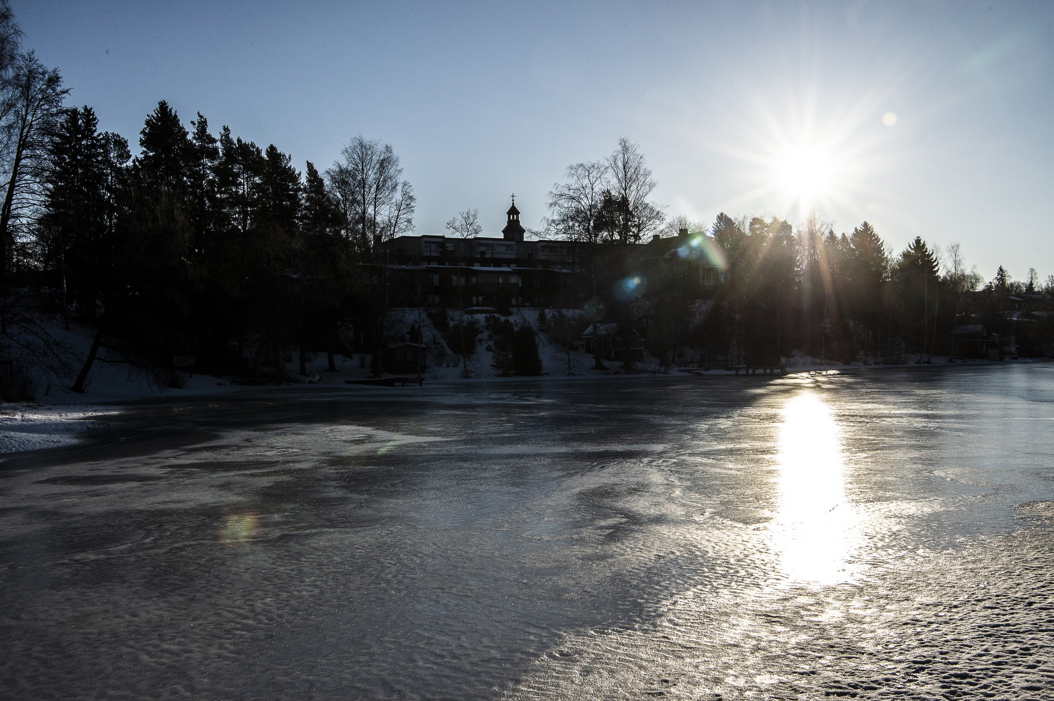 Kirkkojärven maisema Lempäälässä