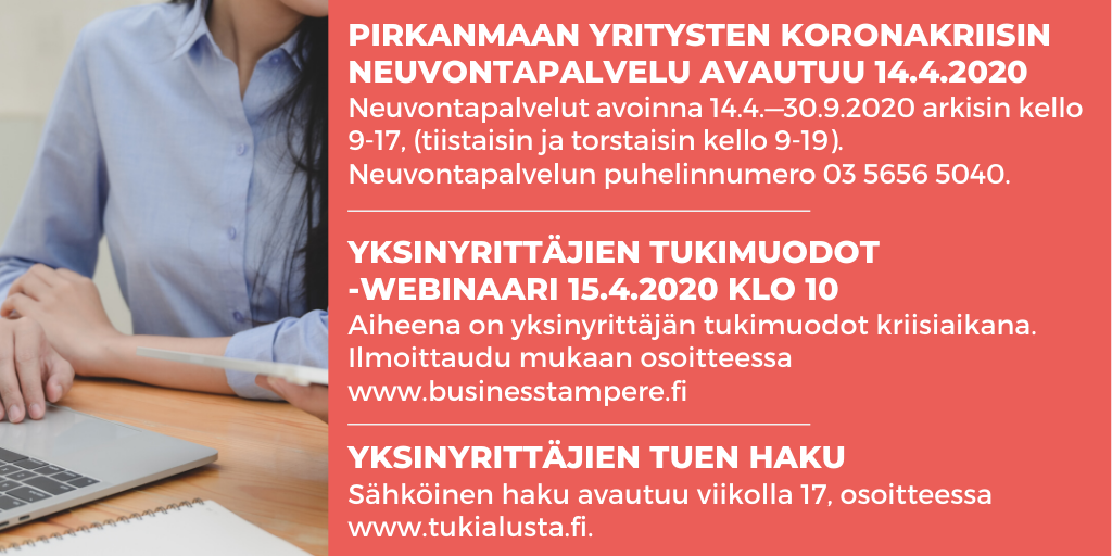 Yksinyrittäjien neuvontapalvelu Pirkanmaalla