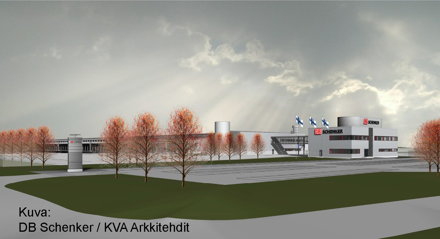 DB Schenker rakentaa Tampereen alueterminaalin Lempäälään